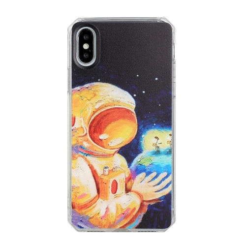 

Oil Painting Pattern TPU Shockproof Case For iPhone X / XS(Astronaut)