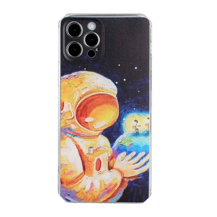

Oil Painting Pattern TPU Shockproof Case For iPhone 12 Pro Max(Astronaut)