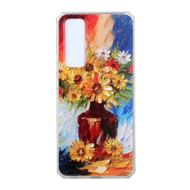 

For Huawei nova 7 Pro 5G Oil Painting Pattern TPU Shockproof Case(Vase)