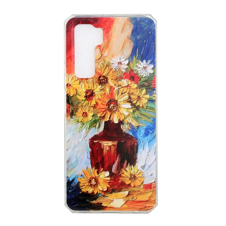 

For Huawei nova 7 SE Oil Painting Pattern TPU Shockproof Case(Vase)