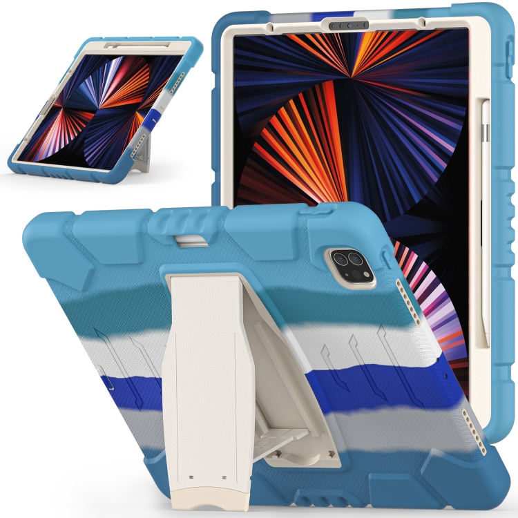 3-Layer Protection Screen Frame + PC + Silicone Shockproof Combination Tablet Case with Holder For iPad Pro 12.9 2021(Colorful Blue)
3-Layer Protection Screen Frame + PC + Silicone Shockproof Combination Tablet Case with Holder For iPad Pro 12.9 2021(Colorful Blue)