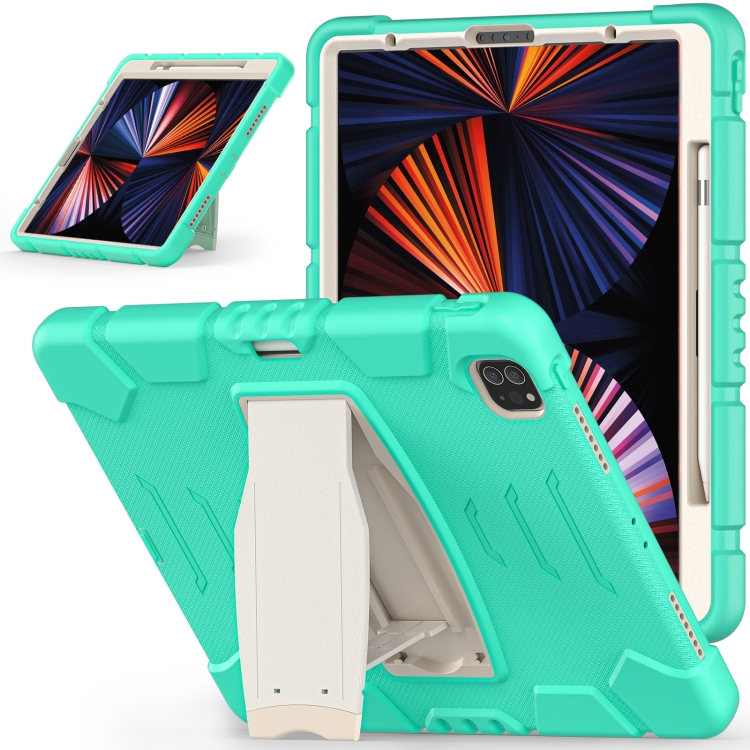 3-Layer Protection Screen Frame + PC + Silicone Shockproof Combination Tablet Case with Holder For iPad Pro 12.9 2021(Mint Green)
3-Layer Protection Screen Frame + PC + Silicone Shockproof Combination Tablet Case with Holder For iPad Pro 12.9 2021(Mint Green)