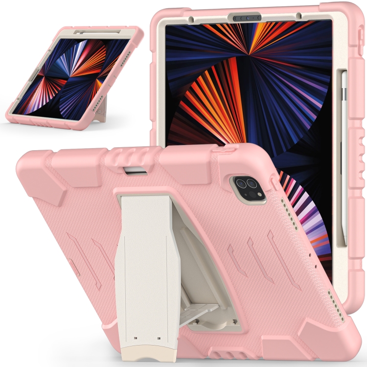 3-Layer Protection Screen Frame + PC + Silicone Shockproof Combination Tablet Case with Holder For iPad Pro 12.9 2021(Cherry Blossoms Pink)
3-Layer Protection Screen Frame + PC + Silicone Shockproof Combination Tablet Case with Holder For iPad Pro 12.9 2021(Cherry Blossoms Pink)