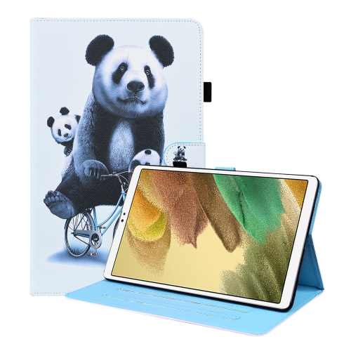 

For Samsung Galaxy Tab A7 Lite 8.7 SM-T220 / SM-T225 Animal Pattern Horizontal Flip Leather Case with Holder & Card Slots & Photo Frame(Cycling Panda)