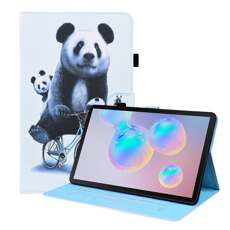 

For Samsung Galaxy Tab S7 2020 SM-T870 / SM-T875 Animal Pattern Horizontal Flip Leather Case with Holder & Card Slots & Photo Frame(Cycling Panda)