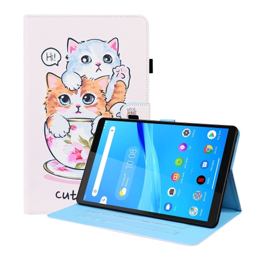 

For Lenovo Tab M8 FHD TB-8505F / TB-8705X 8.0 inch Animal Pattern Horizontal Flip Leather Case with Holder & Card Slots & Photo Frame(Cat Brothers)