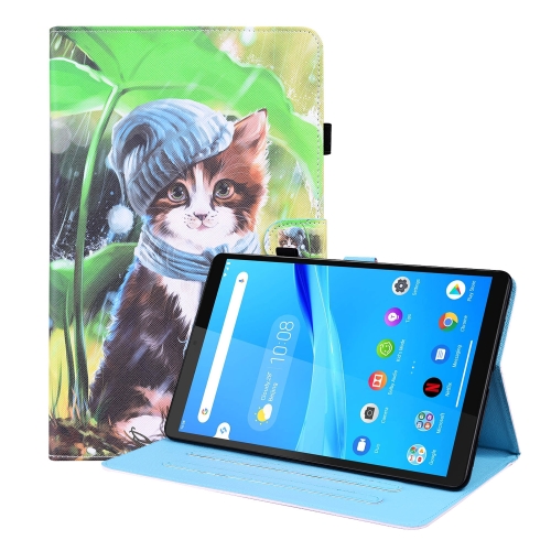 

For Lenovo Tab M8 FHD TB-8505F / TB-8705X 8.0 inch Animal Pattern Horizontal Flip Leather Case with Holder & Card Slots & Photo Frame(Bib Kitten)