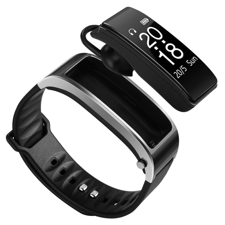 

Y3 0.96 inch OLED Screen Smart Bracelet, Support Sleep Monitoring / Heart Rate Monitoring / Bluetooth Call(Black Silver)