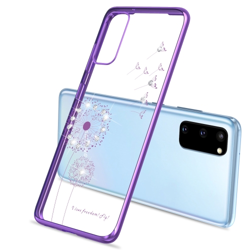 

For Samsung Galaxy A51 Ultra-thin Electroplating Dandelion Pattern Protective Case(Purple)