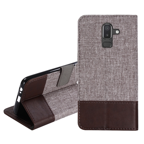 

For Galaxy J8 (2018) MUXMA MX102 Horizontal Flip Canvas Leather Case with Stand & Card Slot & Wallet Function(Brown)