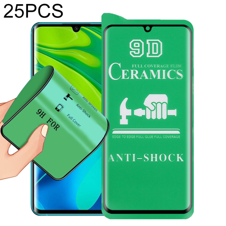 

For Xiaomi Mi Note 10 25 PCS 9D Full Screen Full Glue Ceramic Film