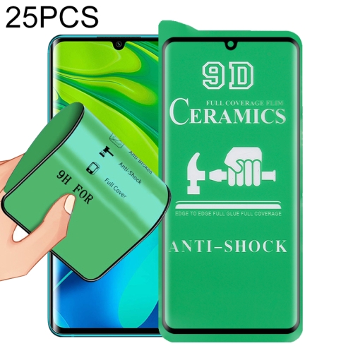 

For Xiaomi Mi Note 10 Pro 25 PCS 9D Full Screen Full Glue Ceramic Film