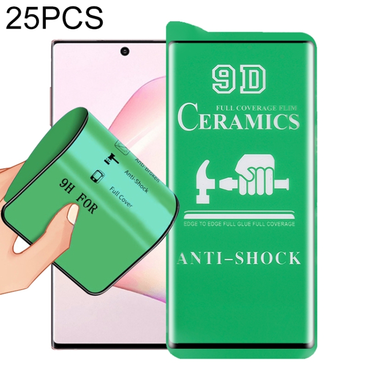 

For Samsung Galaxy Note10 25 PCS 9D Full Screen Full Glue Ceramic Film