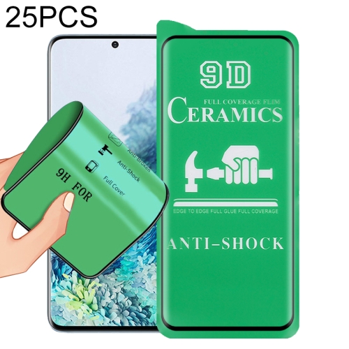 

For Samsung Galaxy S20+ 25 PCS 9D Full Screen Full Glue Ceramic Film