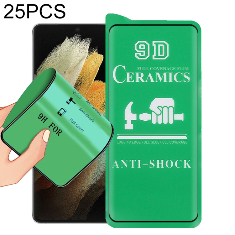 

For Samsung Galaxy S21 Ultra 5G 25 PCS 9D Full Screen Full Glue Ceramic Film