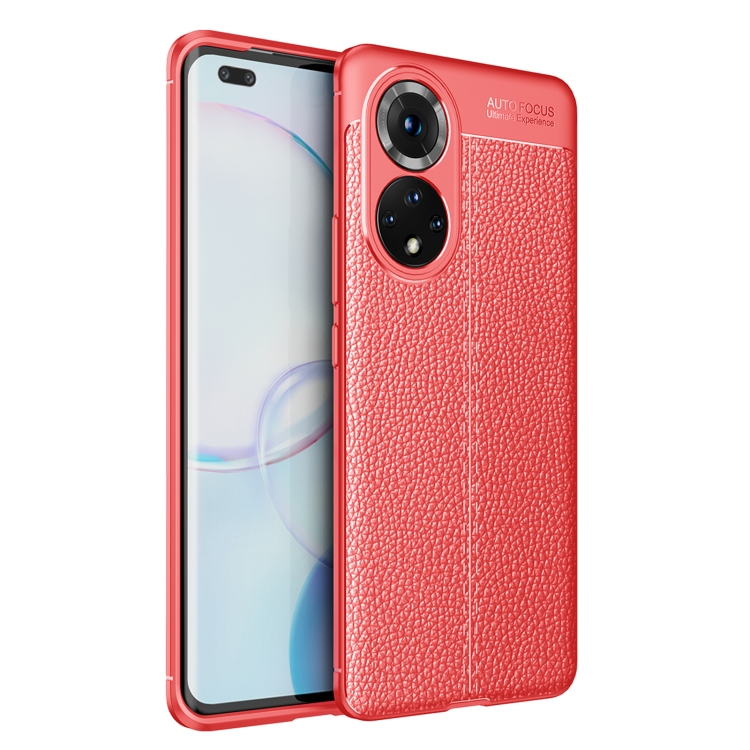 

For Honor 50 Pro Litchi Texture TPU Shockproof Case(Red)