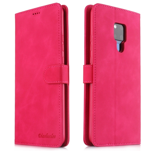 

For Huawei Mate 20 X 5G Diaobaolee Pure Fresh Texture Horizontal Flip Leather Case, with Holder & Card Slot & Wallet & Photo Frame(Red)