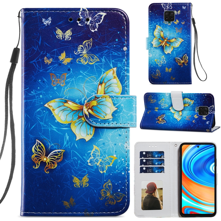 

For Xiaomi Redmi Note 9 Pro Painted Pattern Horizontal Flip Leather Case with Holder & Card Slots & Photo Frame(Phnom Penh Butterfly)