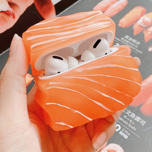 

Salmon Sushi Shape Silicone Protective Case For AirPods Pro