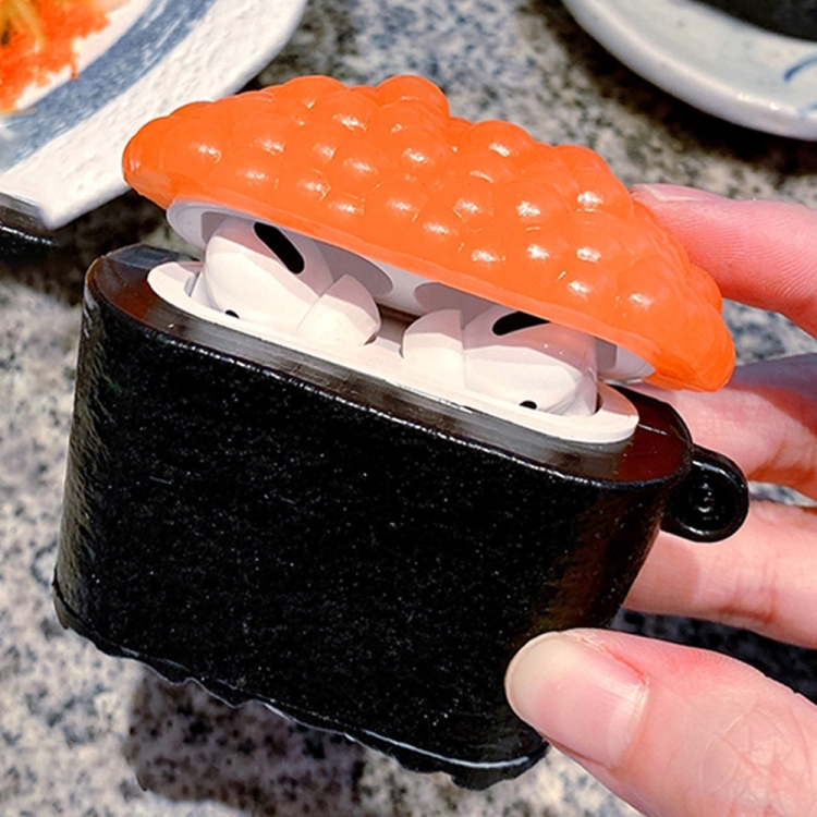 

Crab Roe Sushi Shape Silicone Protective Case For AirPods Pro