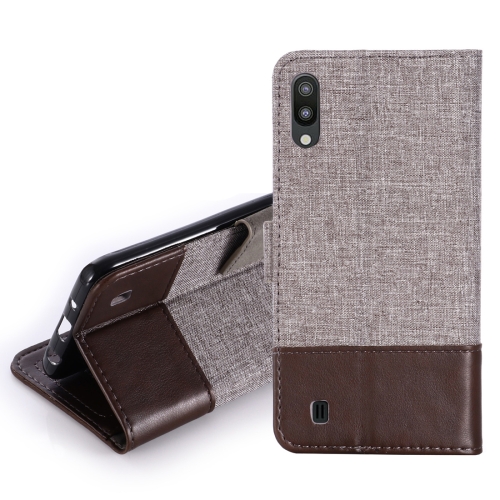 

For Galaxy M10 MUXMA MX102 Horizontal Flip Canvas Leather Case with Stand & Card Slot & Wallet Function(Brown)