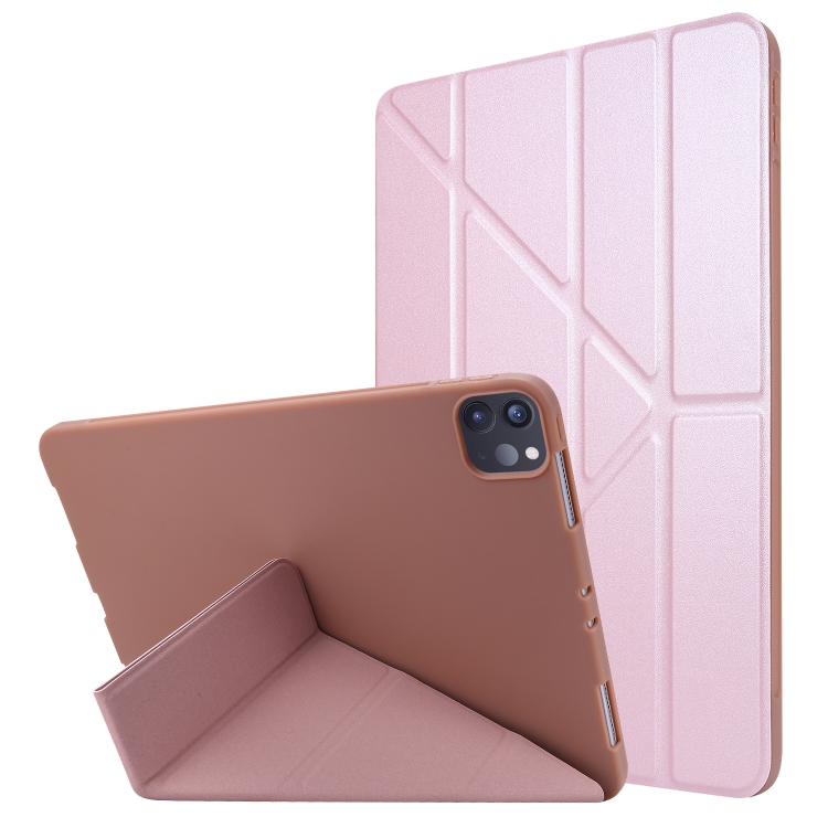 

TPU Horizontal Deformation Flip Leather Case with Holder For iPad Pro 11 2021(Rose Gold)