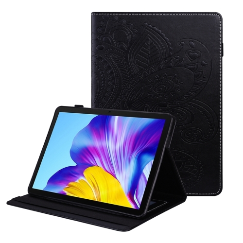 

For Huawei Mediapad Enjoy 2 / Honor Pad 6 / MediaPad T10 / T10S Peacock Tail Embossing Pattern Horizontal Flip Leather Case with Holder & Card Slots & Wallet & Anti Skid Strip(Black)