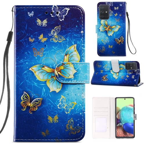 

For Samsung Galaxy A51 Painted Pattern Horizontal Flip Leather Case with Holder & Card Slots & Photo Frame(Phnom Penh Butterfly)