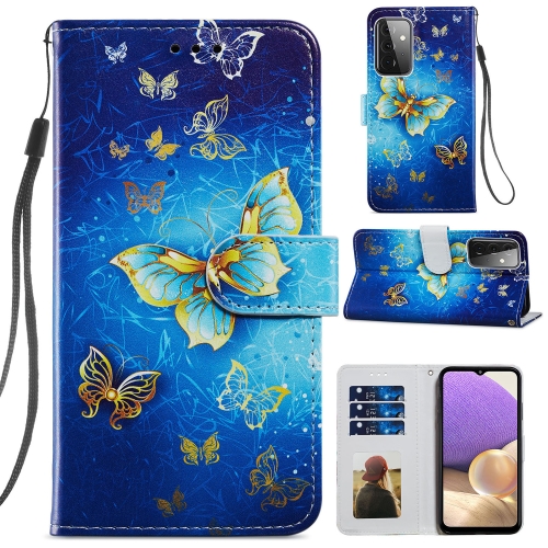 

For Samsung Galaxy A72 5G / 4G Painted Pattern Horizontal Flip Leather Case with Holder & Card Slots & Photo Frame(Phnom Penh Butterfly)