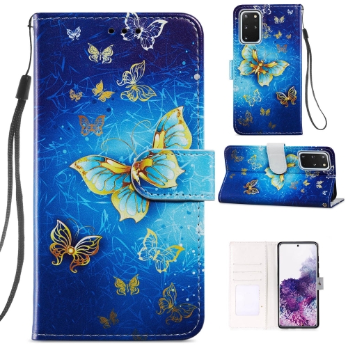 

For Samsung Galaxy S20+ Painted Pattern Horizontal Flip Leather Case with Holder & Card Slots & Photo Frame(Phnom Penh Butterfly)