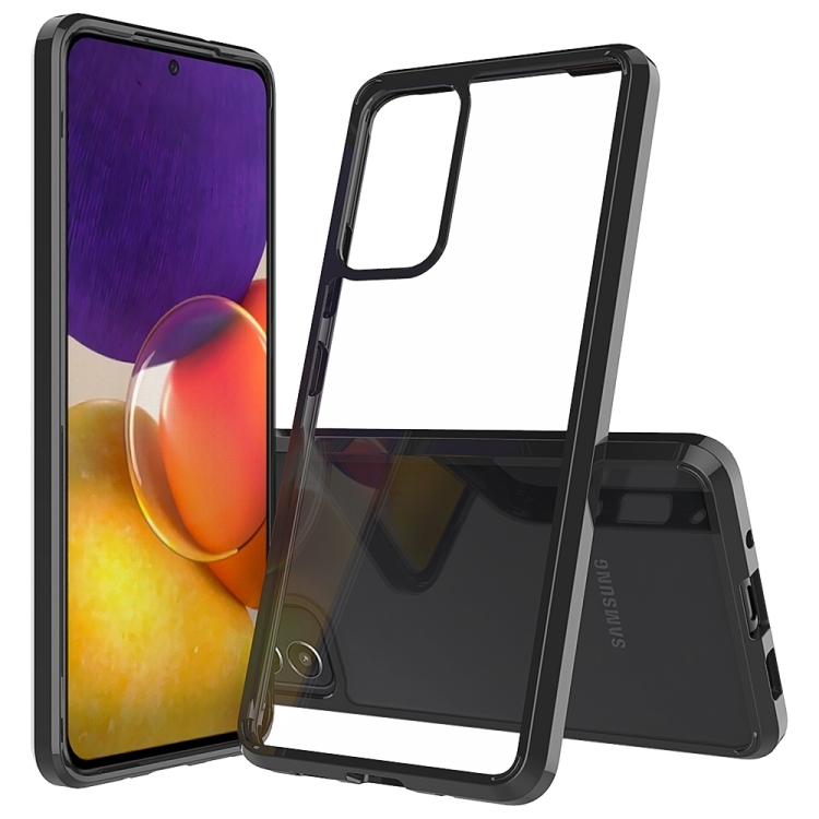 

For Samsung Galaxy A82 5G Shockproof Scratchproof TPU + Acrylic Protective Case(Black)