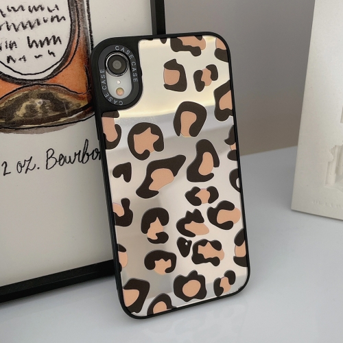 

Mirror Series Classic Yellow Leopard Print Protective Case For iPhone XR