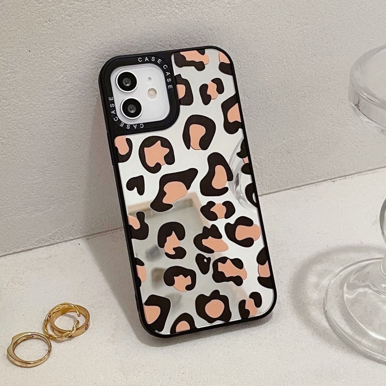 

Mirror Series Classic Yellow Leopard Print Protective Case For iPhone 11 Pro