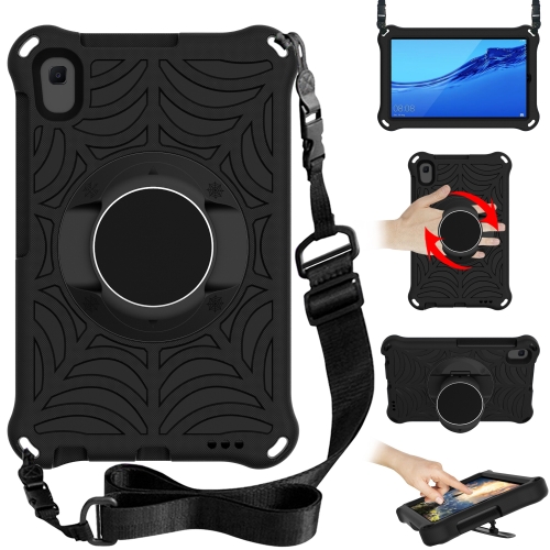 

For Huawei MediaPad M5 Lite 8.0 inch Spider King EVA Protective Case with Adjustable Shoulder Strap & Holder(Black)