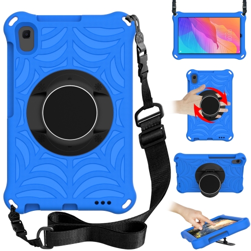 

For Huawei MatePad T8 8.0 inch Spider King EVA Protective Case with Adjustable Shoulder Strap & Holder(Blue)