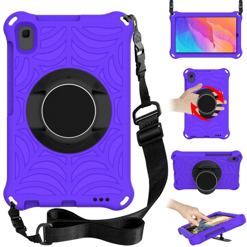 

For Huawei MatePad T8 8.0 inch Spider King EVA Protective Case with Adjustable Shoulder Strap & Holder(Purple)