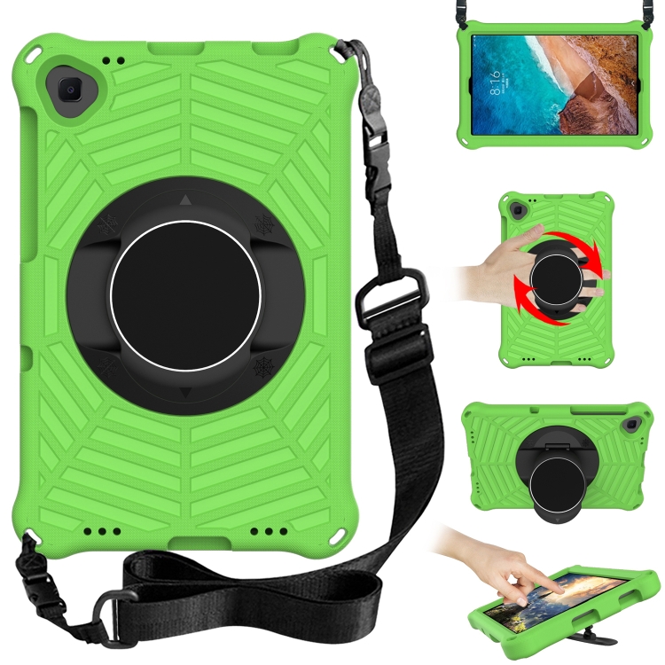

For Xiaomi Mi Pad 4 Plus Spider King EVA Protective Case with Adjustable Shoulder Strap & Holder(Green)
