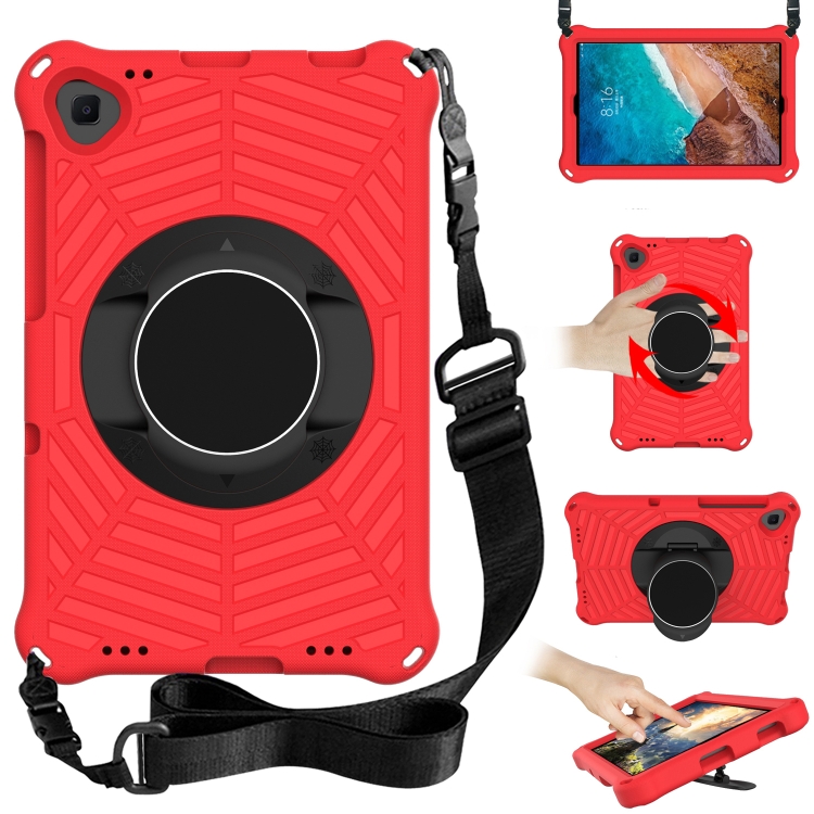 

For Xiaomi Mi Pad 4 Plus Spider King EVA Protective Case with Adjustable Shoulder Strap & Holder(Red)