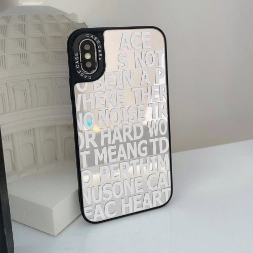 

Mirror Series English Alphabets Protective Case For iPhone XR