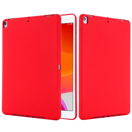

Solid Color Liquid Silicone Dropproof Full Coverage Protective Case For iPad 10.2 2019 / 10.2 2020 / Pro 10.5 2017 / Air 10.5 2019(Red)