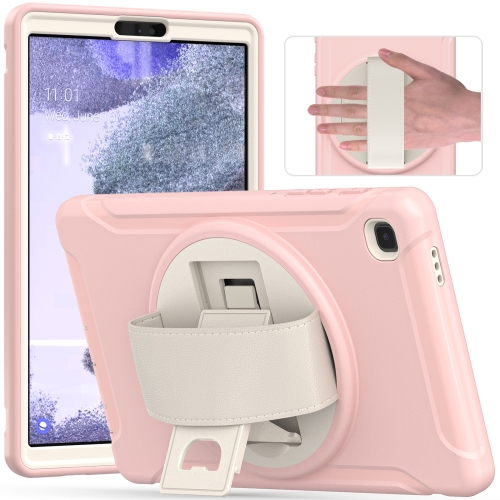

For Samsung Galaxy A7 Lite T220 / T225 360 Degree Rotation PC + TPU Protective Case with Holder & Hand-strap(Cherry Blossoms Pink)