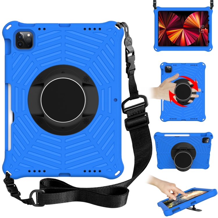 

Spider King EVA Protective Case with Adjustable Shoulder Strap & Holder & Pen Slot For iPad Pro 11 inch 2021 & 2020 & 2018 / Air 4 10.9(Blue)