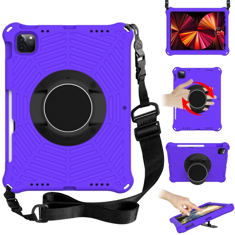 

Spider King EVA Protective Case with Adjustable Shoulder Strap & Holder & Pen Slot For iPad Pro 11 inch 2021 & 2020 & 2018 / Air 4 10.9(Purple)