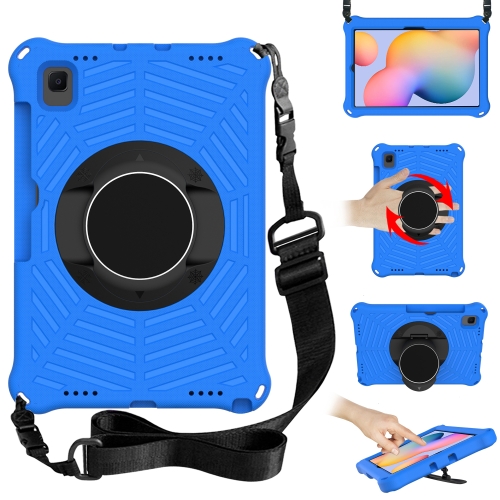 

Spider King EVA Protective Case with Adjustable Shoulder Strap & Holder & Pen Slot For Samsung Galaxy Tab S6 Lite SM-P610 / SM-P615(Blue)