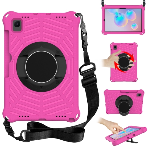 

Spider King EVA Protective Case with Adjustable Shoulder Strap & Holder & Pen Slot For Samsung Galaxy Tab S6 SM-T860 / SM-T865(Rose Red)