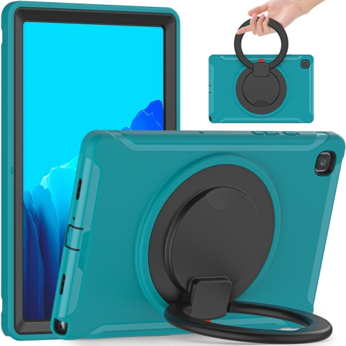 

Shockproof TPU + PC Protective Case with 360 Degree Rotation Foldable Handle Grip Holder & Pen Slot For Samsung Galaxy Tab A7 10.4 2020 T500(Blue)