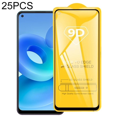 

For OPPO A95 5G 25 PCS 9D Full Glue Full Screen Tempered Glass Film