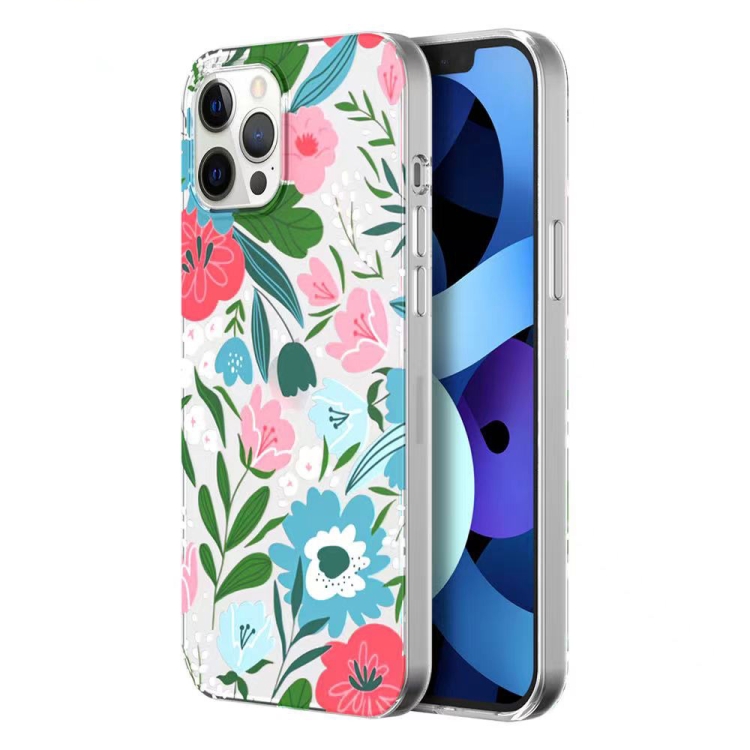 

Mutural PINYA Series PC + TPU Floral Design Shockproof Case For iPhone 12 / 12 Pro(Mini Bouquet)