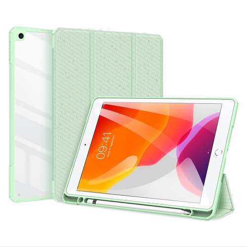 

DUX DUCIS TOBY Series Shockproof PU Leather + PC + TPU Horizontal Flip Case with Holder & Pen Slot & Sleep / Wake-up Function For iPad 10.2 (2020) / (2019)(Green)