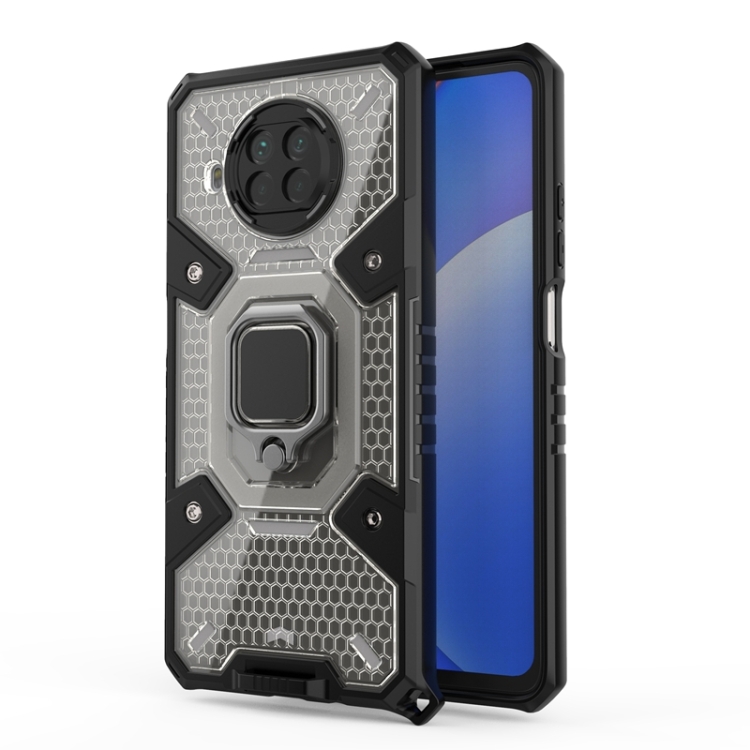 

For Xiaomi Mi 10T Lite 5G Space PC+TPU Ring Holder Protective Case(Silver)